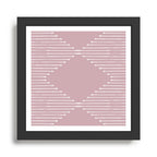 Geo (Linen Lilac) Framed Art Print Gallery Image 1