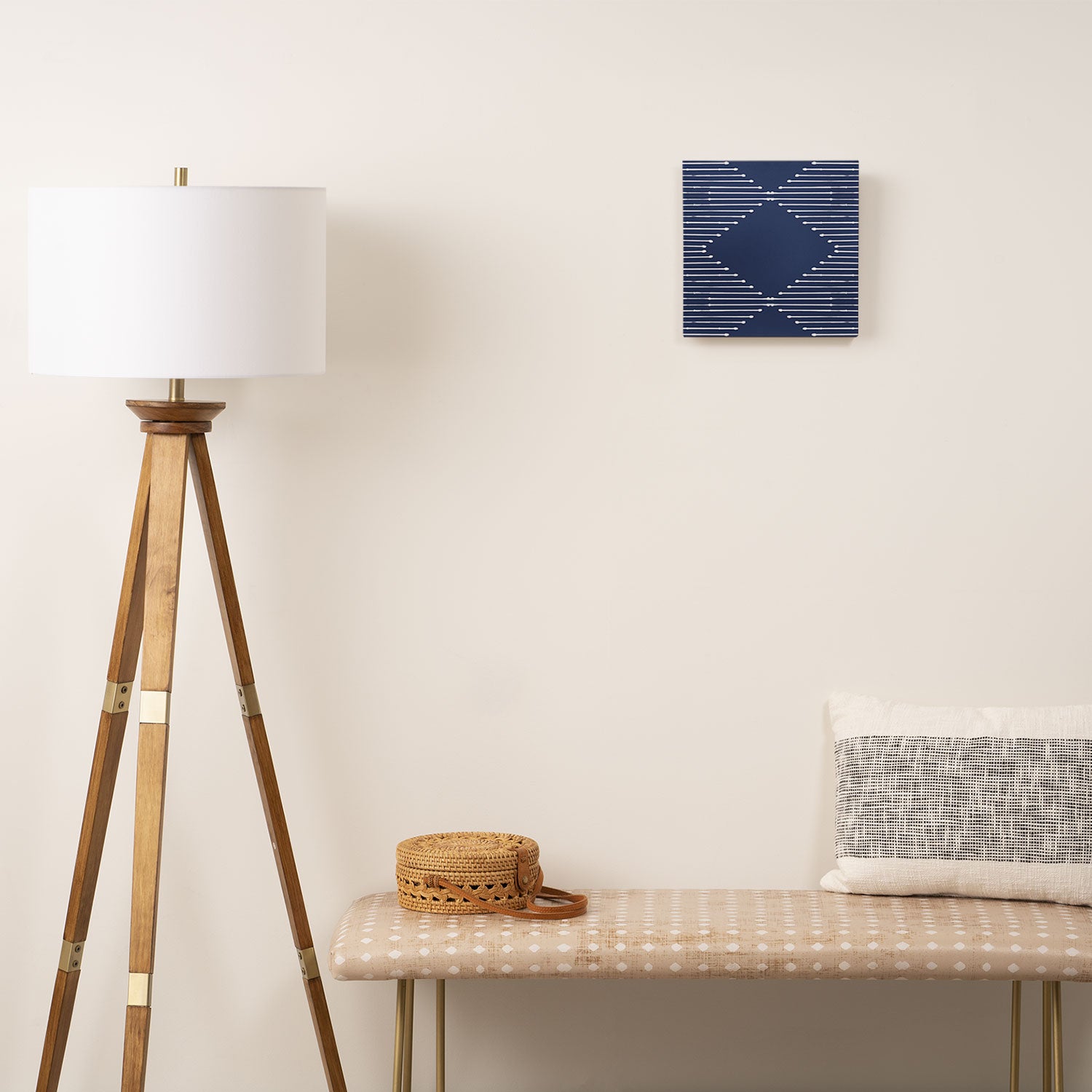 Geo (Navy) Canvas Print Gallery Image 2