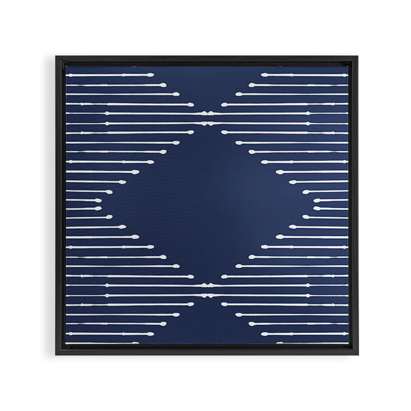 Geo (Navy) Framed Canvas Print Gallery Image 3