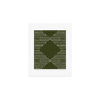 Geo (Olive Green) Art Print Gallery Image 1