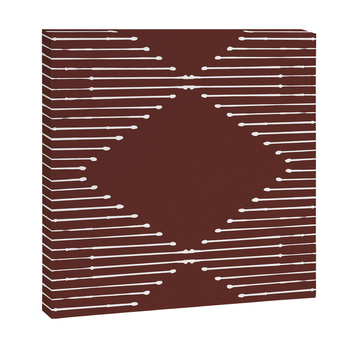 Geo (Red Wine) Canvas Print Gallery Image 1