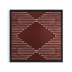 Geo (Red Wine) Framed Canvas Print Gallery Image 3