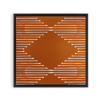 Geo (Rust) Framed Canvas Print Gallery Image 3