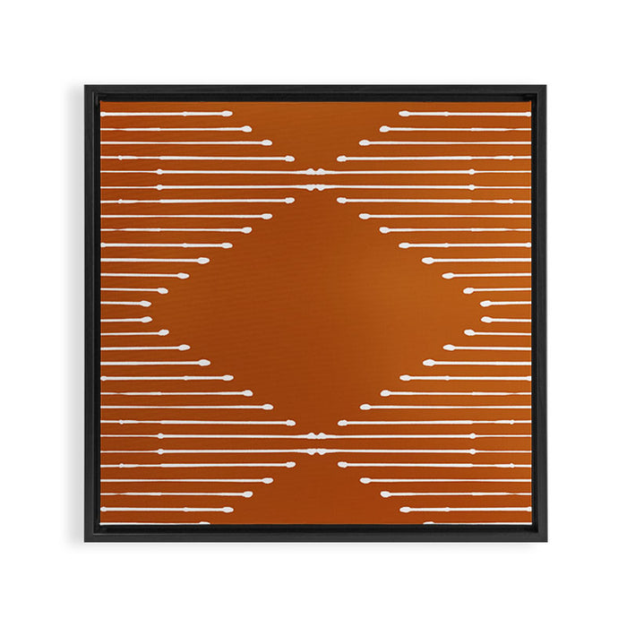 Geo (Rust) Framed Canvas Print Gallery Image 1