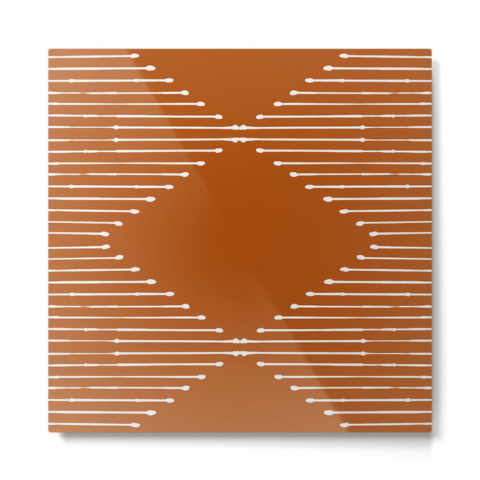 Geo (Rust) Metal Print Gallery Image 1