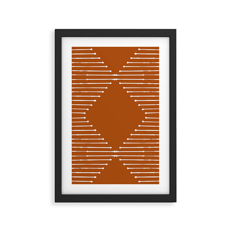 Geo (Rust) Framed Art Print Gallery Image 3