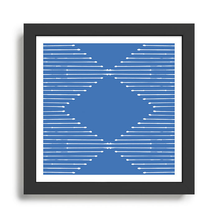 Geo (Sky Blue) Framed Art Print Gallery Image 1