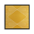 Geo (Yellow) Framed Canvas Print Gallery Image 3