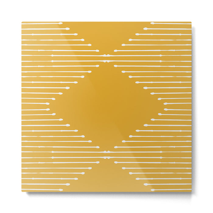Geo (Yellow) Metal Print Gallery Image 1
