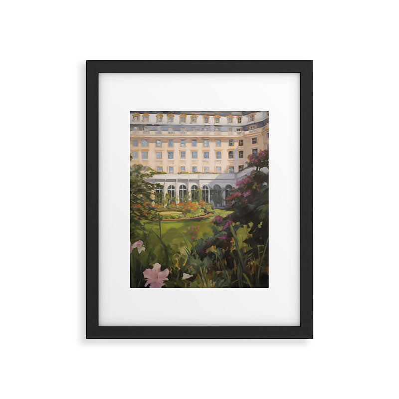 Grand hotel garden Framed Art Print Gallery Image 5
