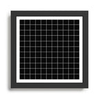 Grid (Black) Framed Art Print Gallery Image 1