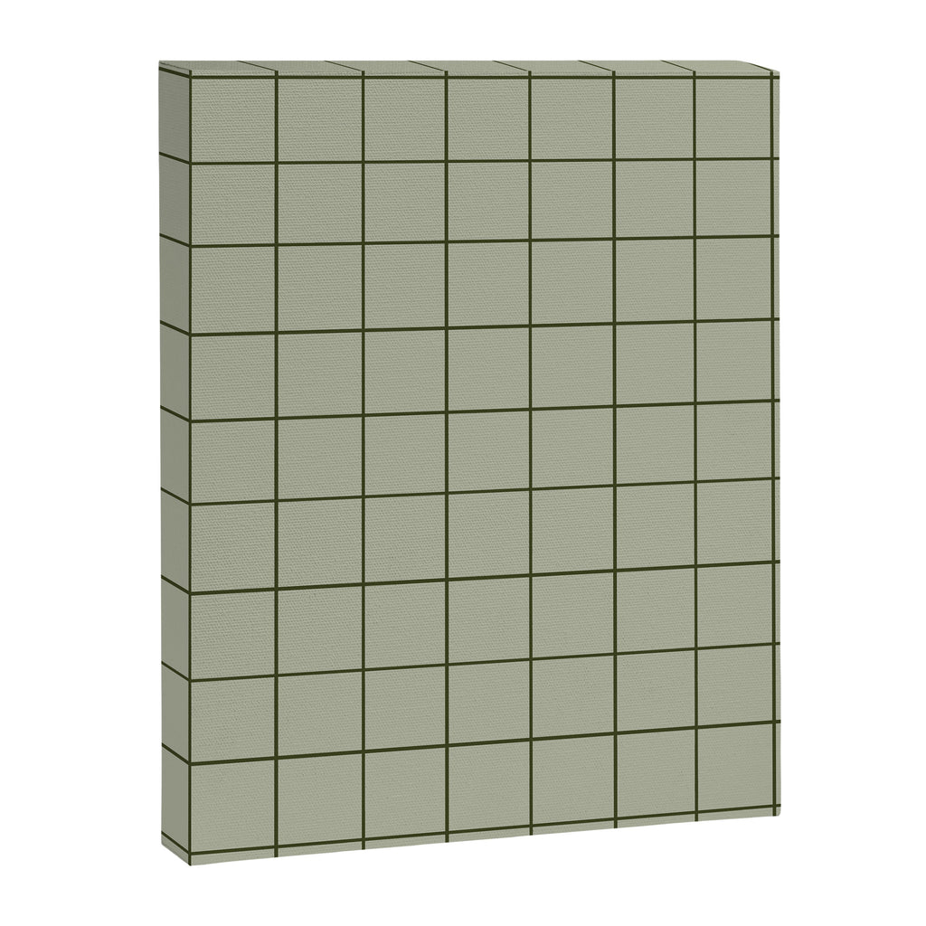 Grid (Green) Canvas Print Gallery Image 8
