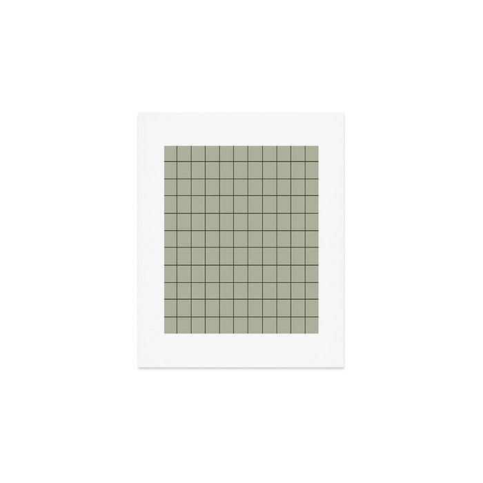 Grid (Green) Art Print Gallery Image 1