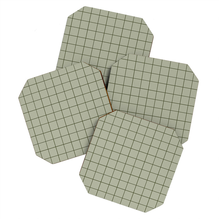 Grid (Green) Coaster Gallery Image 1