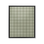 Grid (Green) Framed Canvas Print Gallery Image 8