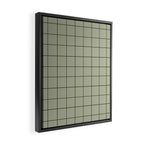 Grid (Green) Framed Canvas Print Gallery Image 2