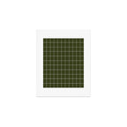Grid (Olive Green) Art Print Gallery Image 1