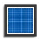 Grid (Sapphire Blue) Framed Art Print Gallery Image 1
