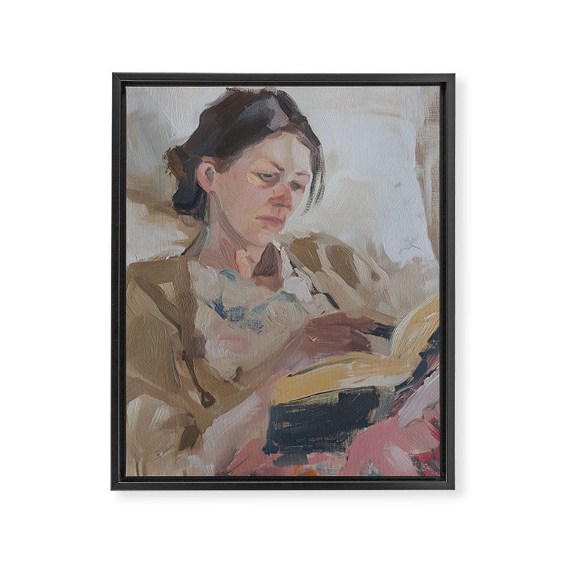 Hardcore Bookworm II Framed Canvas Print Gallery Image 6