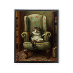 Hardcore Bookworm III Framed Canvas Print Gallery Image 6