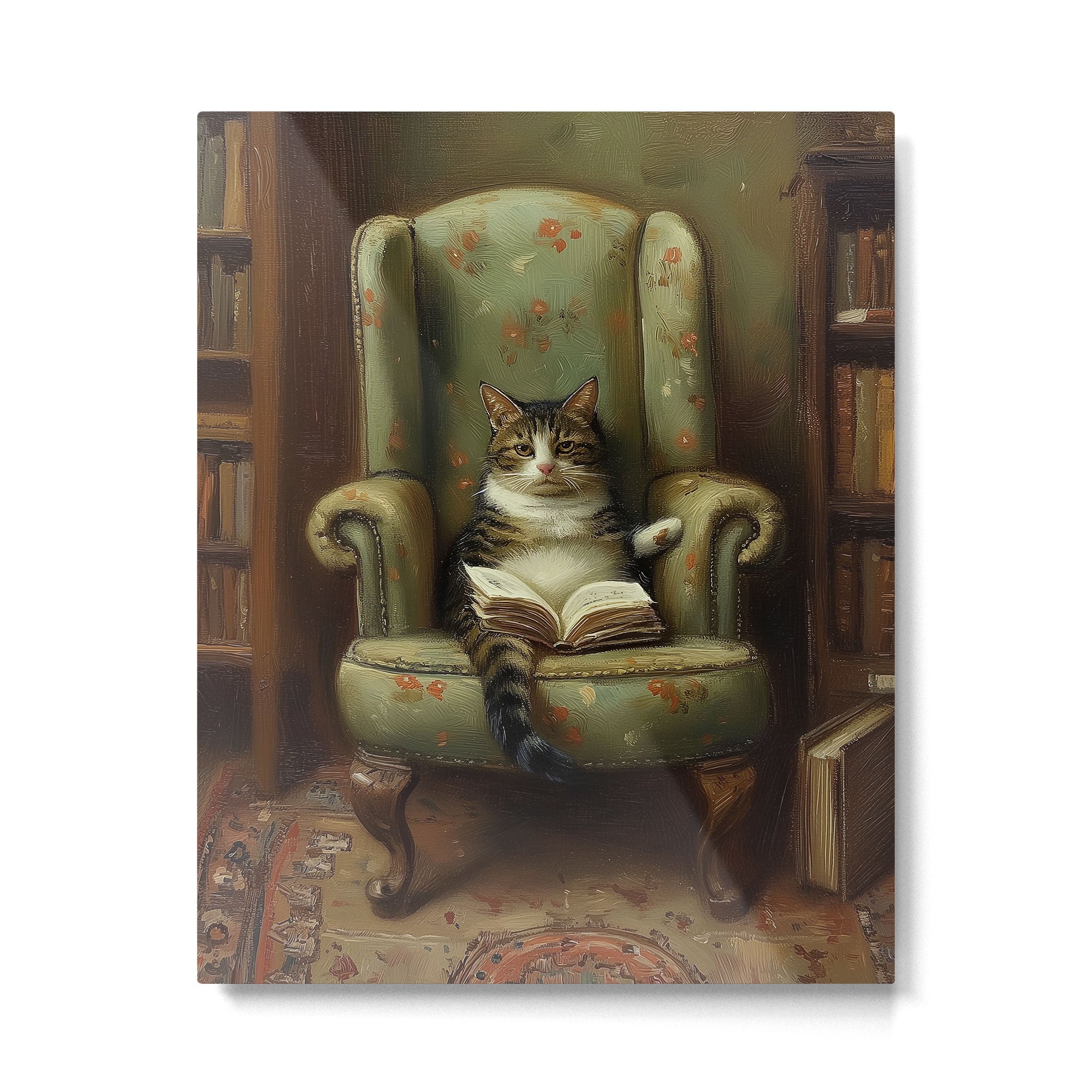 Hardcore Bookworm III Metal Print Gallery Image 4