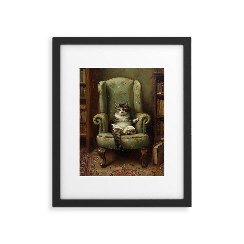 Hardcore Bookworm III Framed Art Print Gallery Image 5