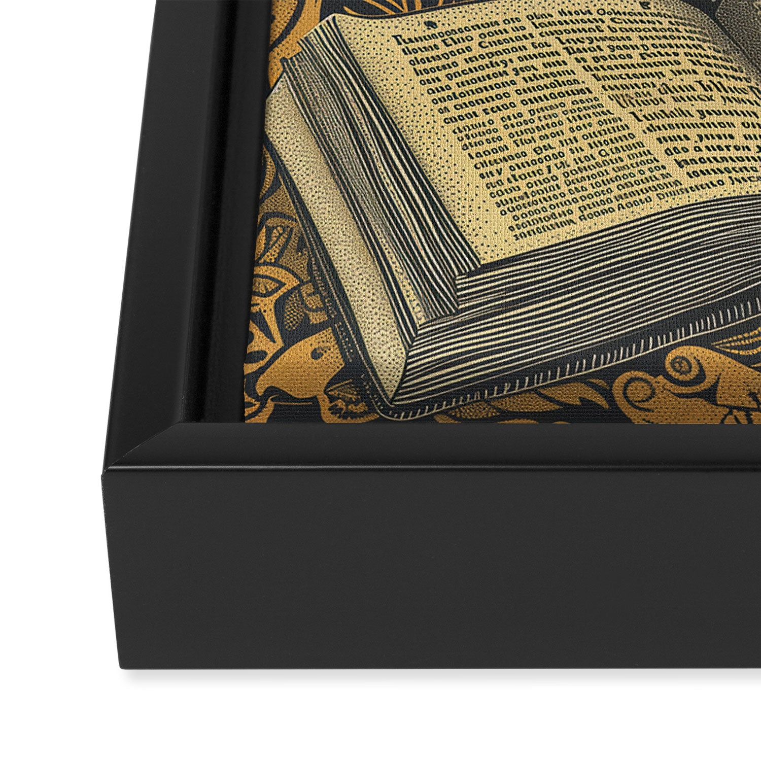 Hardcore Bookworm IV Framed Canvas Print Gallery Image 3