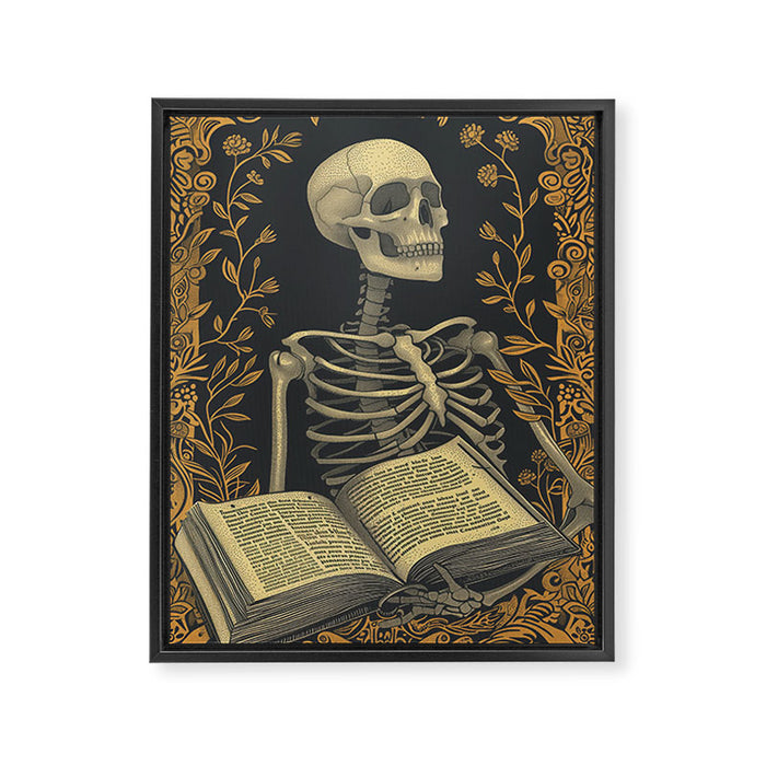 Hardcore Bookworm IV Framed Canvas Print Gallery Image 1