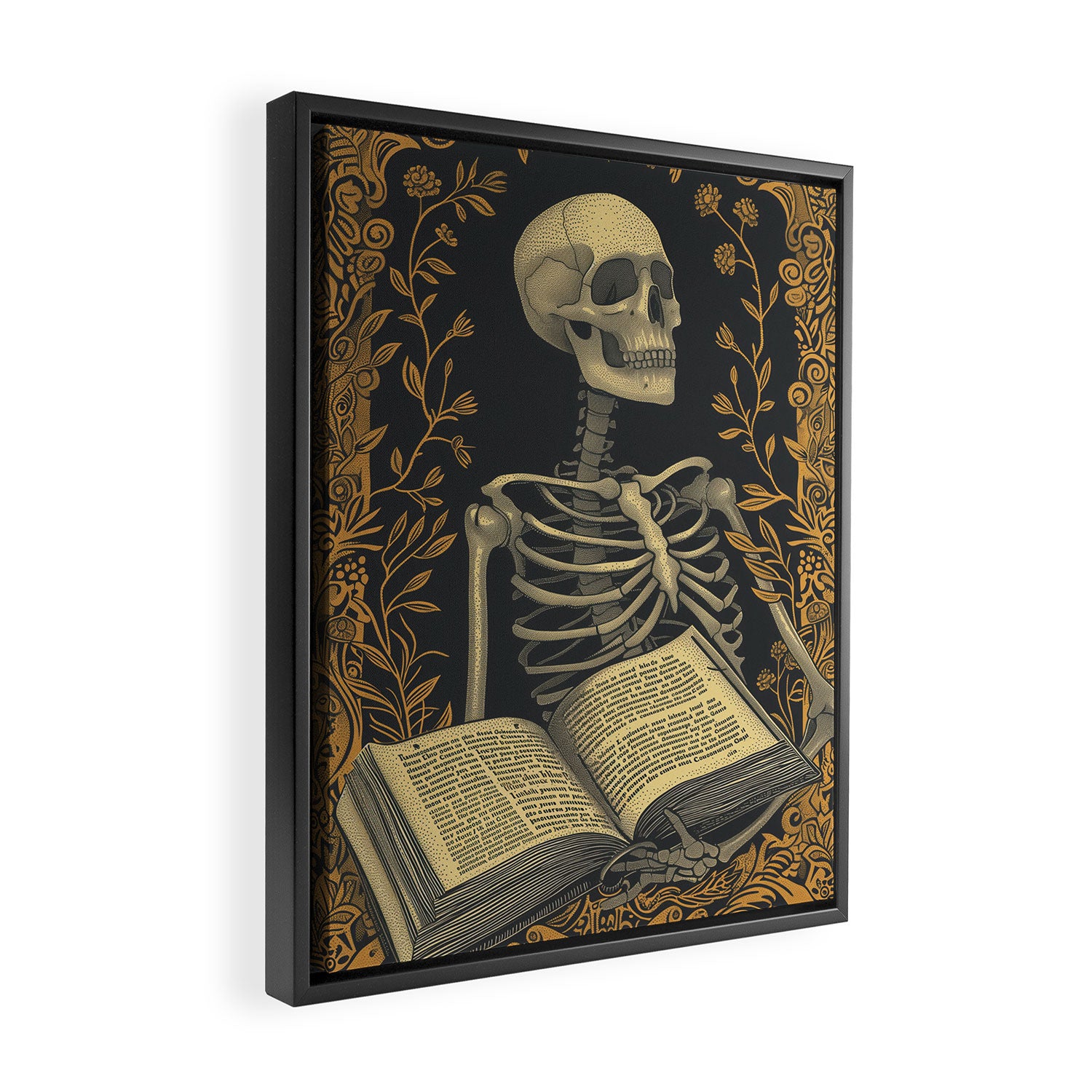 Hardcore Bookworm IV Framed Canvas Print Gallery Image 2