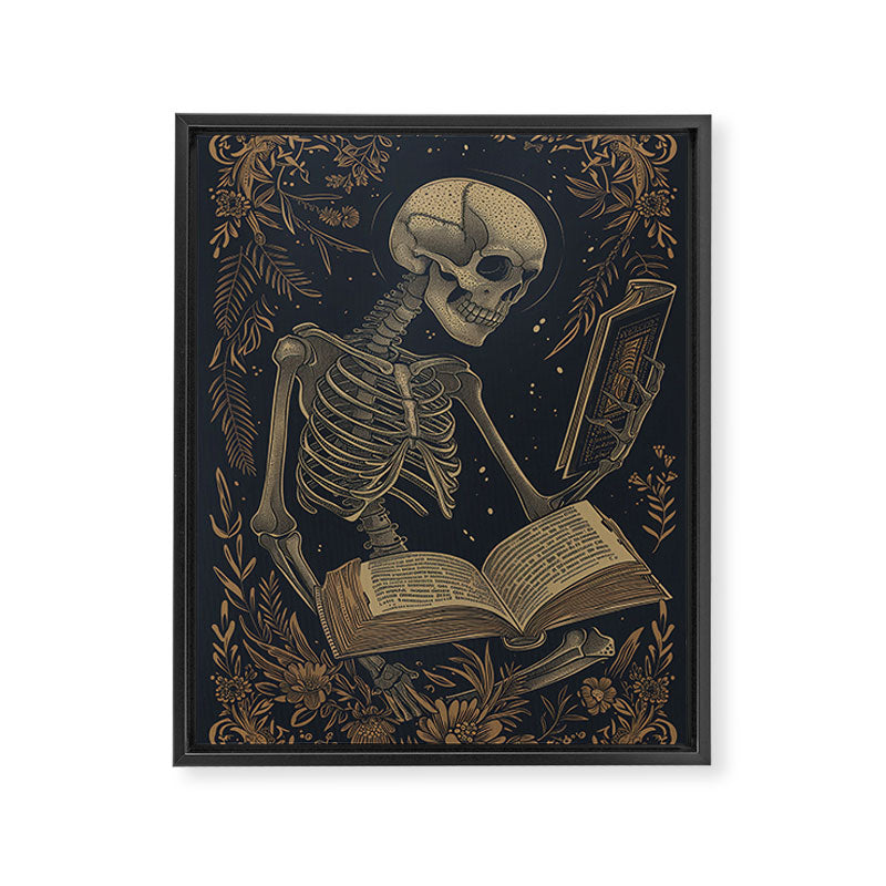 Hardcore Bookworm V Framed Canvas Print Gallery Image 6