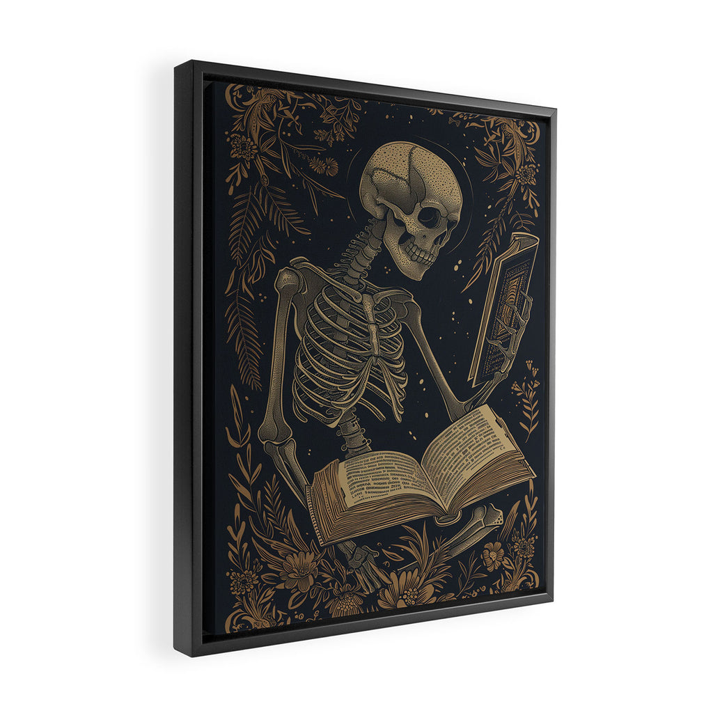 Hardcore Bookworm V Framed Canvas Print Gallery Image 2