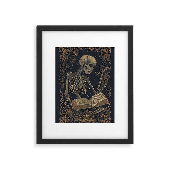 Hardcore Bookworm V Framed Art Print Gallery Image 1
