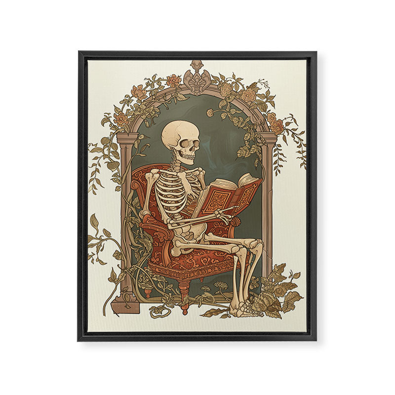 Hardcore Bookworm VI Framed Canvas Print Gallery Image 6