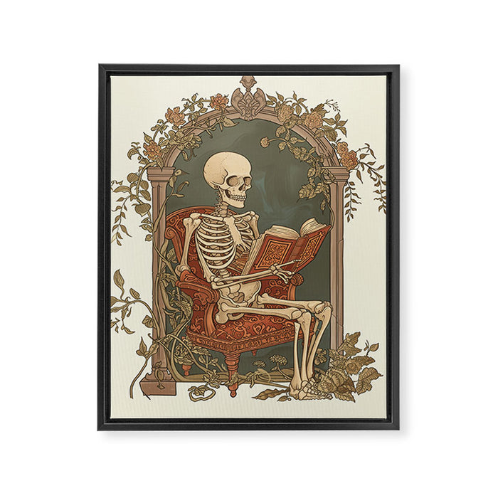 Hardcore Bookworm VI Framed Canvas Print Gallery Image 1