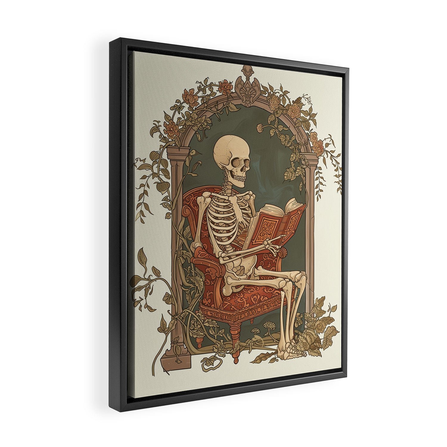 Hardcore Bookworm VI Framed Canvas Print Gallery Image 2