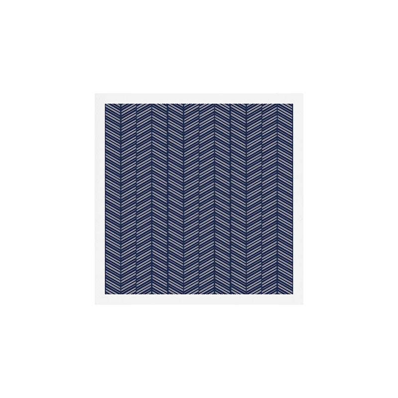 Herringbone (Navy) Art Print Gallery Image 1