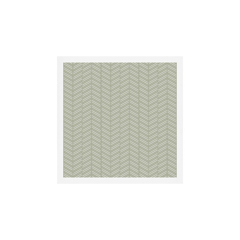 Herringbone (Sage) Art Print Gallery Image 1