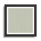 Herringbone (Sage) Framed Art Print Gallery Image 1
