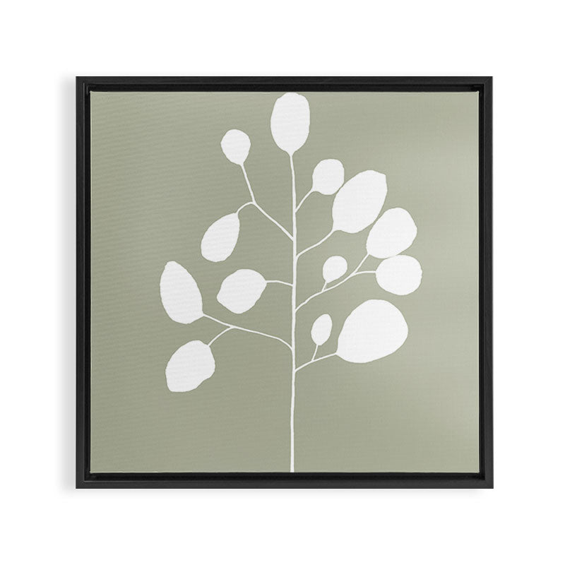 Large Eucalyptus (Linen Sage) Framed Canvas Print Gallery Image 3