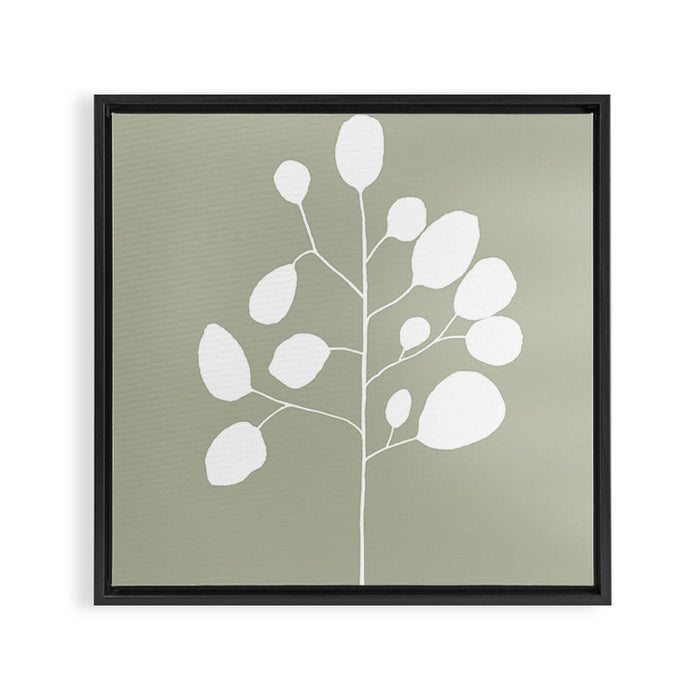 Large Eucalyptus (Linen Sage) Framed Canvas Print Gallery Image 1