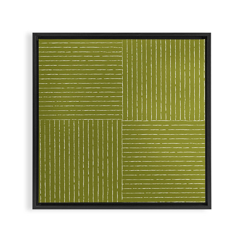 Line III (Matcha Green) Framed Canvas Print Gallery Image 3