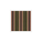 linen stripes (olive green and pink) Art Print Gallery Image 1