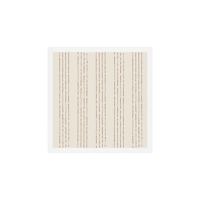 Lines #5 (Cream & Chocolate) Art Print Gallery Image 1