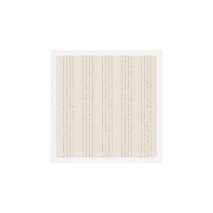 Lines #5 (Cream & Gray) Art Print Gallery Image 1