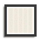 Lines #5 (Cream & Gray) Framed Art Print Gallery Image 1
