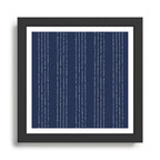 Lines #5 (Navy) Framed Art Print Gallery Image 1