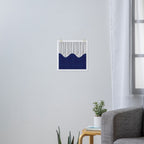 Lines and Wave (Blue) Art Print Gallery Image 3