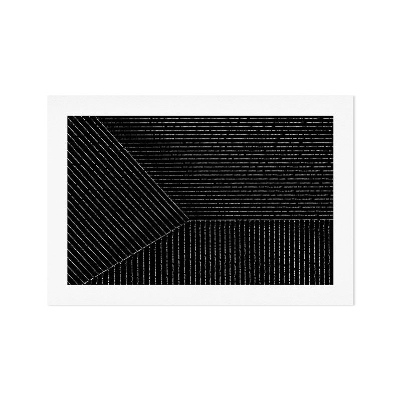 Lines (Black) Art Print Gallery Image 1