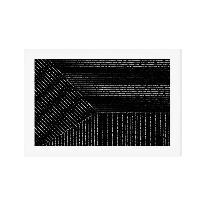 Lines (Black) Art Print Gallery Image 1