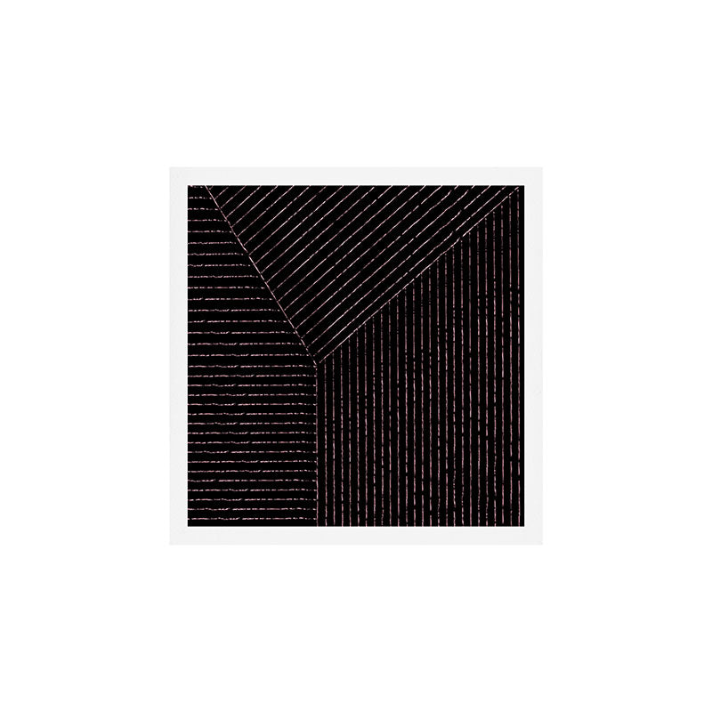 lines (black & pink) Art Print Gallery Image 1